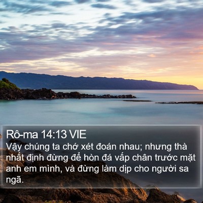 Rô-ma 14:13 VIE Bible Verse Image