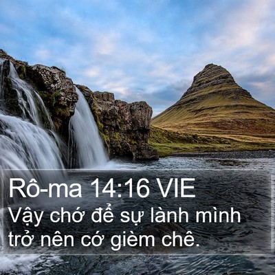 Rô-ma 14:16 VIE Bible Verse Image