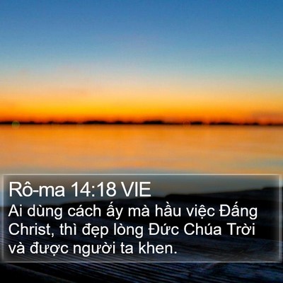 Rô-ma 14:18 VIE Bible Verse Image