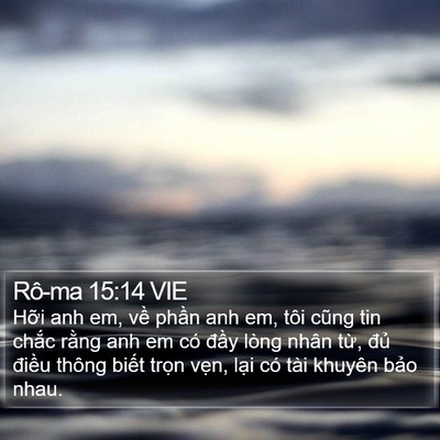 Rô-ma 15:14 VIE Bible Verse Image