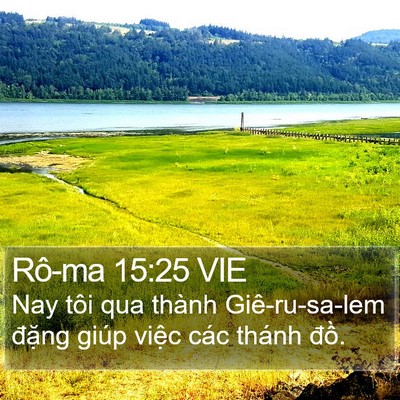 Rô-ma 15:25 VIE Bible Verse Image