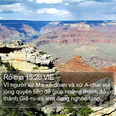 Rô-ma 15:26 VIE Bible Verse Image