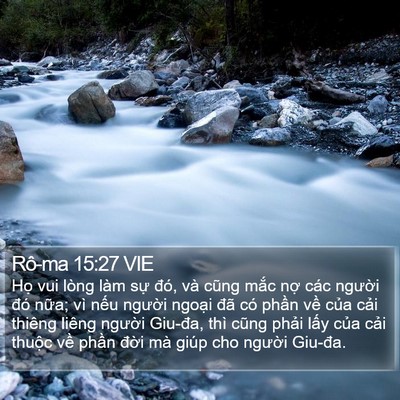 Rô-ma 15:27 VIE Bible Verse Image