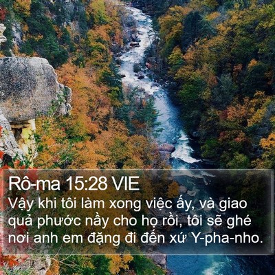 Rô-ma 15:28 VIE Bible Verse Image
