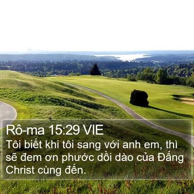 Rô-ma 15:29 VIE Bible Verse Image