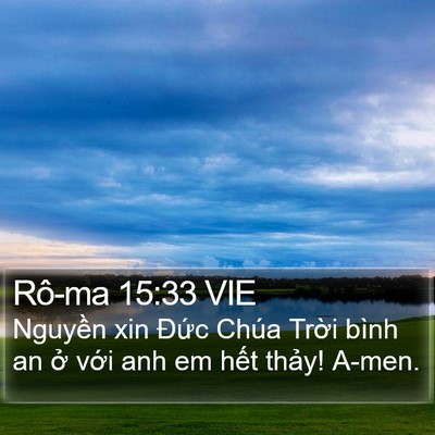 Rô-ma 15:33 VIE Bible Verse Image