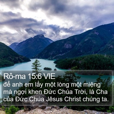 Rô-ma 15:6 VIE Bible Verse Image