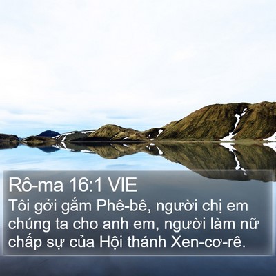 Rô-ma 16:1 VIE Bible Verse Image