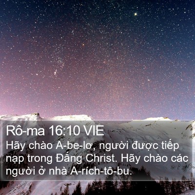 Rô-ma 16:10 VIE Bible Verse Image