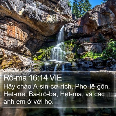 Rô-ma 16:14 VIE Bible Verse Image