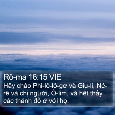 Rô-ma 16:15 VIE Bible Verse Image