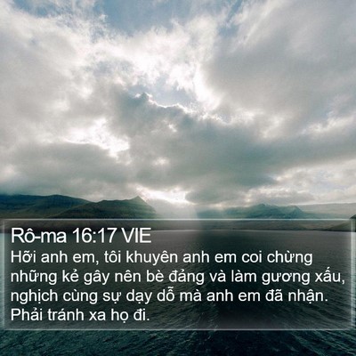 Rô-ma 16:17 VIE Bible Verse Image
