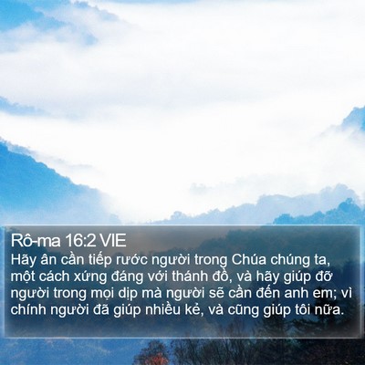 Rô-ma 16:2 VIE Bible Verse Image