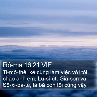 Rô-ma 16:21 VIE Bible Verse Image
