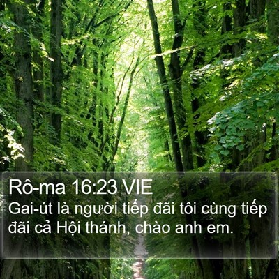 Rô-ma 16:23 VIE Bible Verse Image