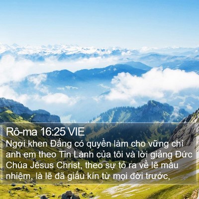 Rô-ma 16:25 VIE Bible Verse Image