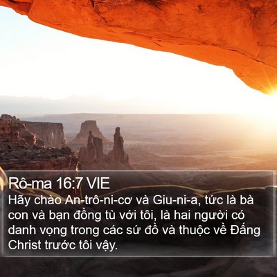 Rô-ma 16:7 VIE Bible Verse Image