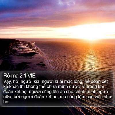 Rô-ma 2:1 VIE Bible Verse Image