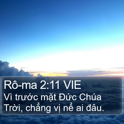 Rô-ma 2:11 VIE Bible Verse Image