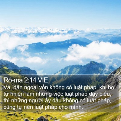 Rô-ma 2:14 VIE Bible Verse Image