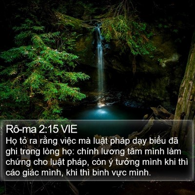Rô-ma 2:15 VIE Bible Verse Image