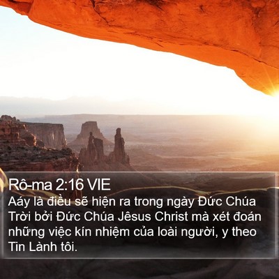 Rô-ma 2:16 VIE Bible Verse Image