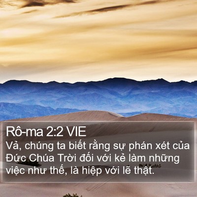 Rô-ma 2:2 VIE Bible Verse Image