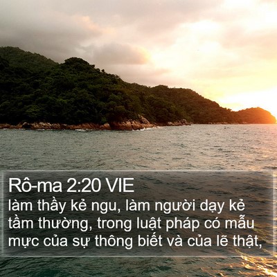 Rô-ma 2:20 VIE Bible Verse Image