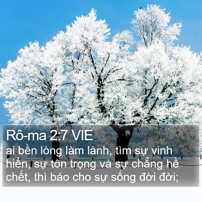 Rô-ma 2:7 VIE Bible Verse Image