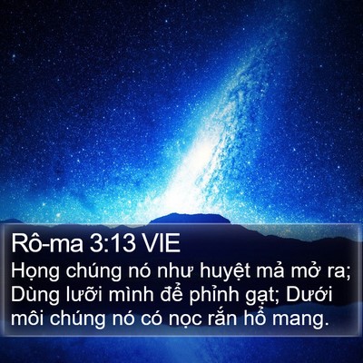 Rô-ma 3:13 VIE Bible Verse Image
