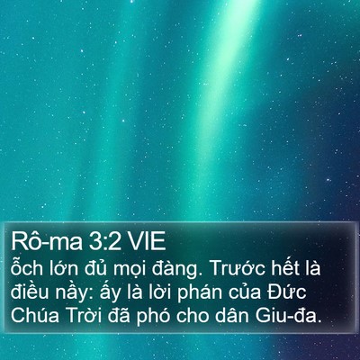 Rô-ma 3:2 VIE Bible Verse Image