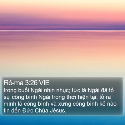 Rô-ma 3:26 VIE Bible Verse Image