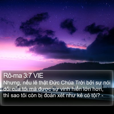Rô-ma 3:7 VIE Bible Verse Image