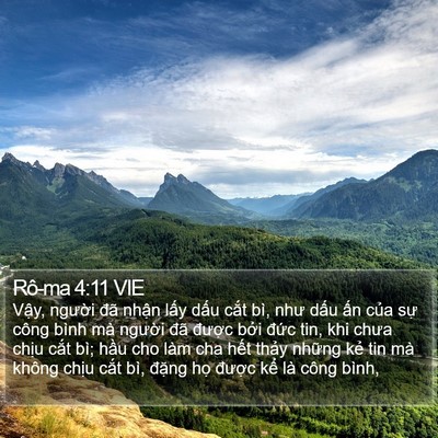 Rô-ma 4:11 VIE Bible Verse Image