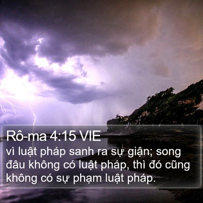 Rô-ma 4:15 VIE Bible Verse Image