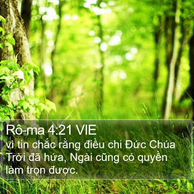 Rô-ma 4:21 VIE Bible Verse Image