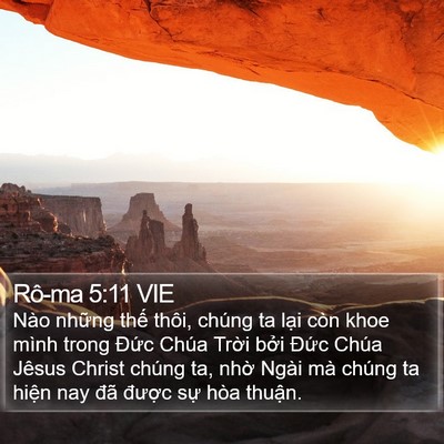 Rô-ma 5:11 VIE Bible Verse Image