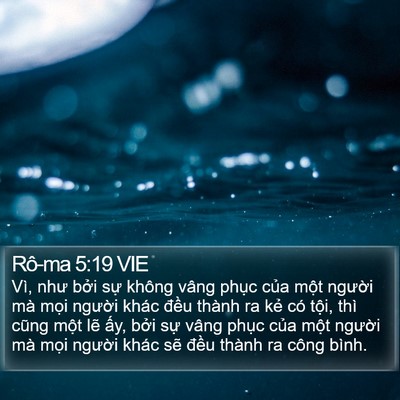Rô-ma 5:19 VIE Bible Verse Image