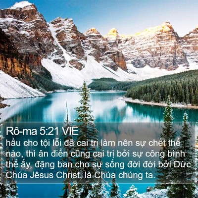 Rô-ma 5:21 VIE Bible Verse Image