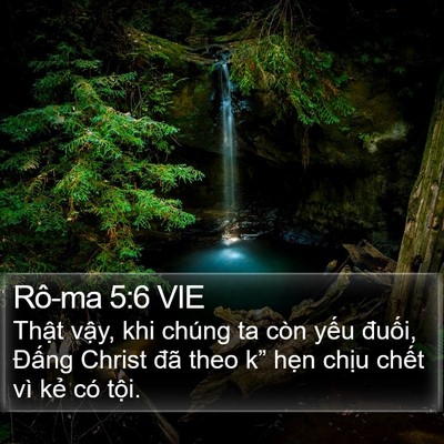 Rô-ma 5:6 VIE Bible Verse Image