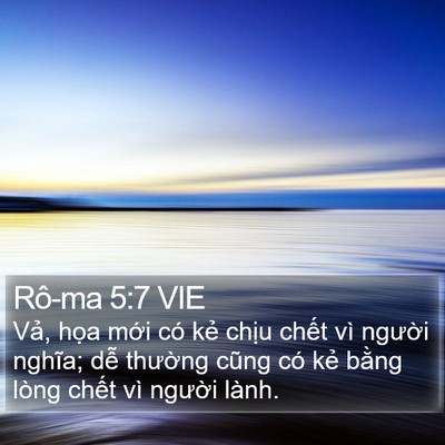 Rô-ma 5:7 VIE Bible Verse Image