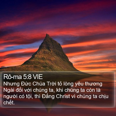 Rô-ma 5:8 VIE Bible Verse Image