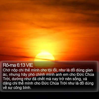 Rô-ma 6:13 VIE Bible Verse Image