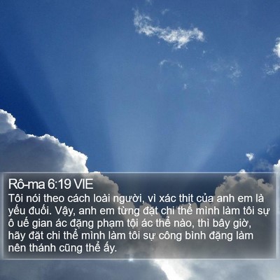 Rô-ma 6:19 VIE Bible Verse Image