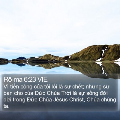 Rô-ma 6:23 VIE Bible Verse Image