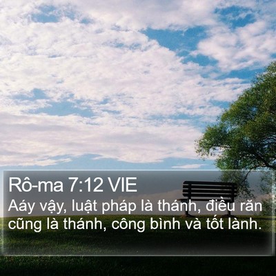 Rô-ma 7:12 VIE Bible Verse Image