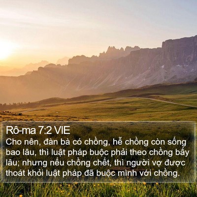 Rô-ma 7:2 VIE Bible Verse Image