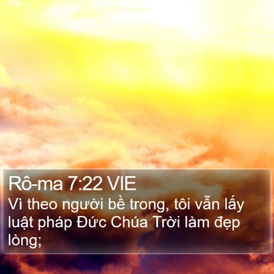 Rô-ma 7:22 VIE Bible Verse Image