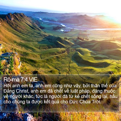 Rô-ma 7:4 VIE Bible Verse Image
