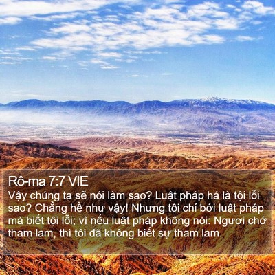 Rô-ma 7:7 VIE Bible Verse Image